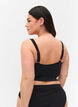 Bikinitopp med one-shoulder, Black, Model image number 1