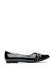 Wide fit - Ballerina med stropp og studs, Svart, Packshot image number 0