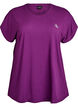 Ensfarget trenings-T-skjorte, Lilla, Packshot image number 0