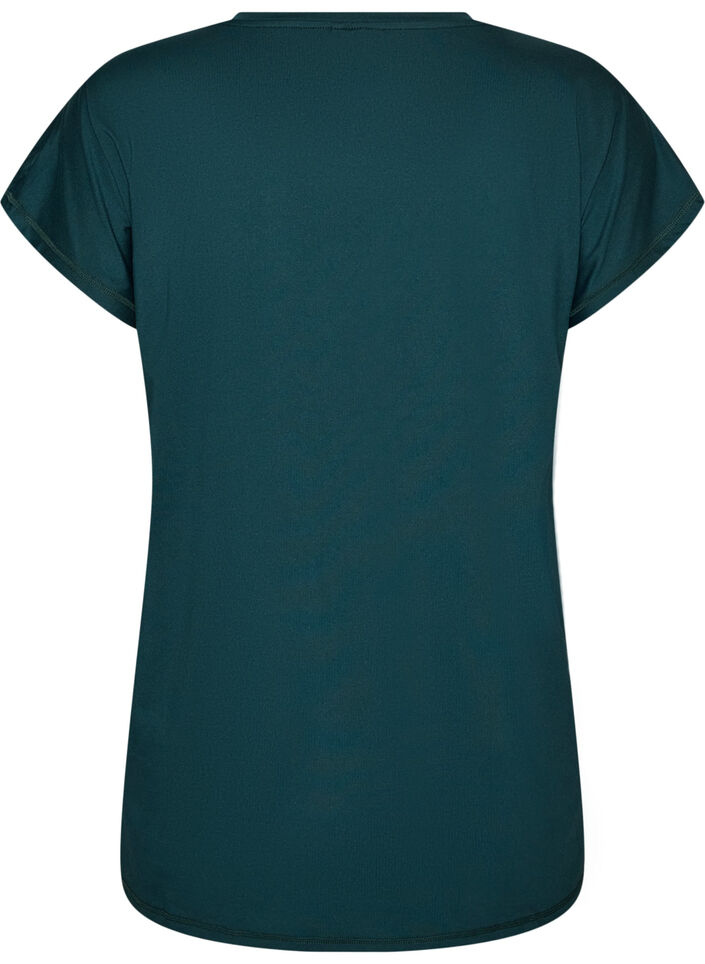 Lang trenings-T-skjorte, Gr&oslash;nn, Packshot image number 1