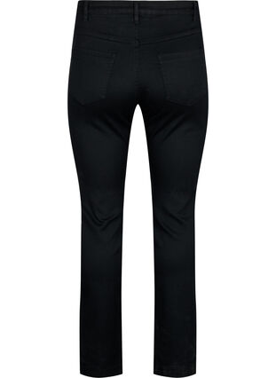 Zizzi Slim fit Emily jeans med normal midje, Svart, Packshot image number 1