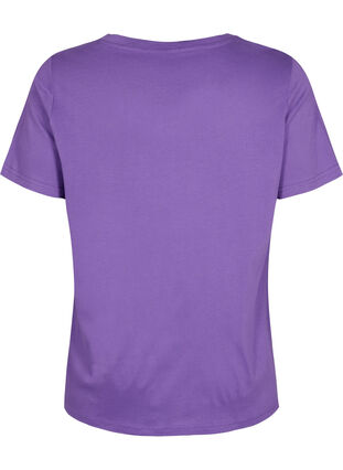 Kortermet T-skjorte med A-form, Deep Lavender, Packshot image number 1