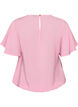 Bluse med ballongform og flaggermus ermer, Rosa, Packshot image number 1
