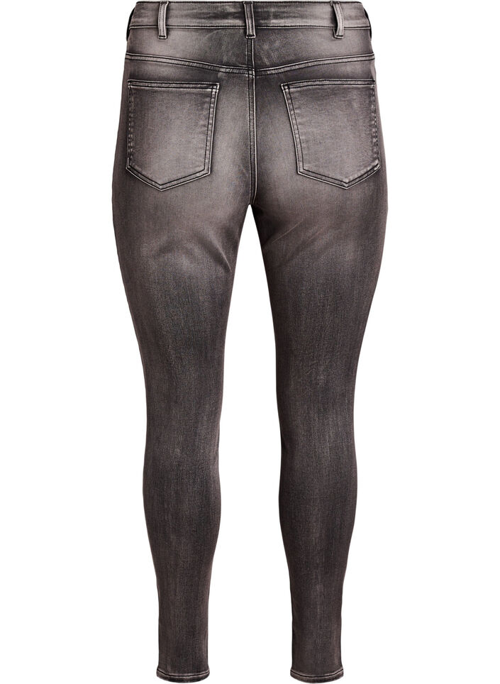 Super slim Amy jeans med h&oslash;y midje, Gr&aring;, Packshot image number 1
