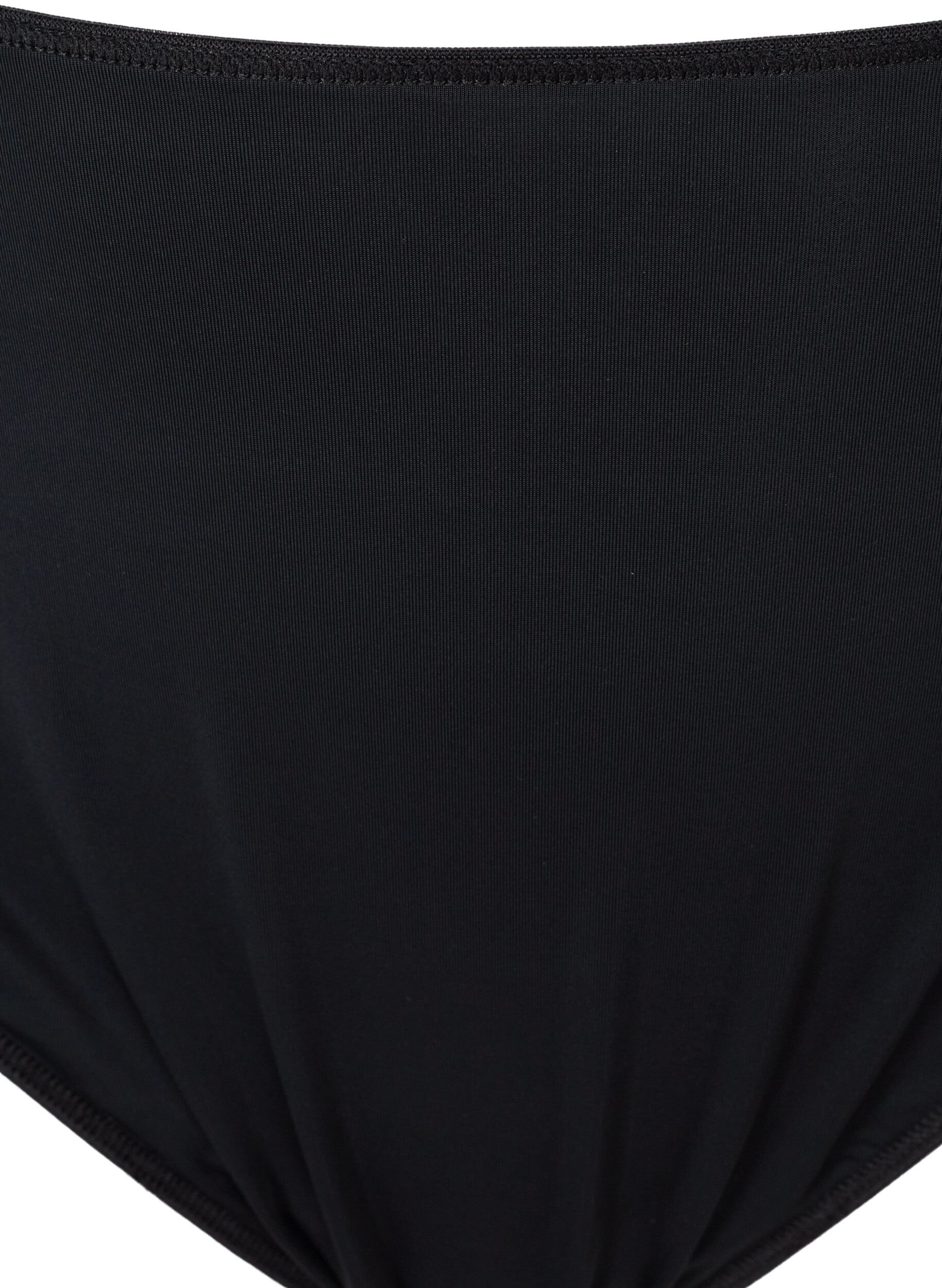 Zizzi 3 stk. g-streng med blondekant, Svart, Packshot image number 2