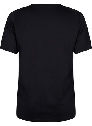 T-skjorter med nagler i økologisk bomull, Black NOW or never, Packshot image number 1