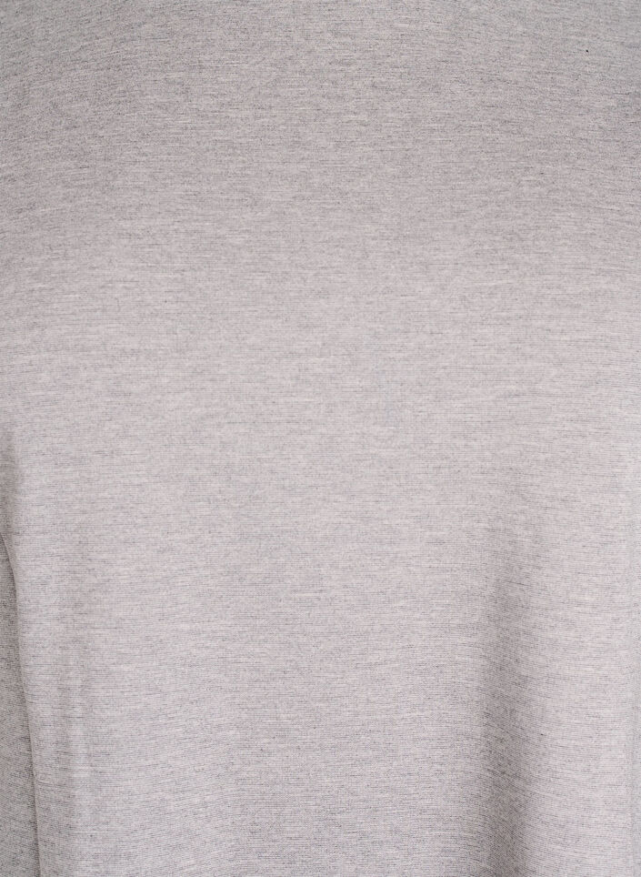 Kort A-linje jersey kjole, Gr&aring;, Packshot image number 2