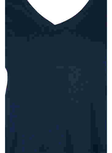 Basis T-skjorter i bomull 2 stk., Navy B/B White, Packshot image number 2