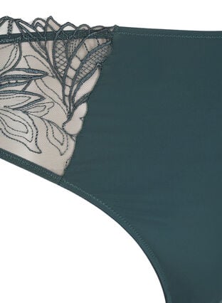 Zizzi Mikrofiberstring med blonde, Grønn, Packshot image number 2