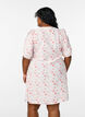 Kort A-linjekjole med blomsterprint, Rosa, Model image number 2