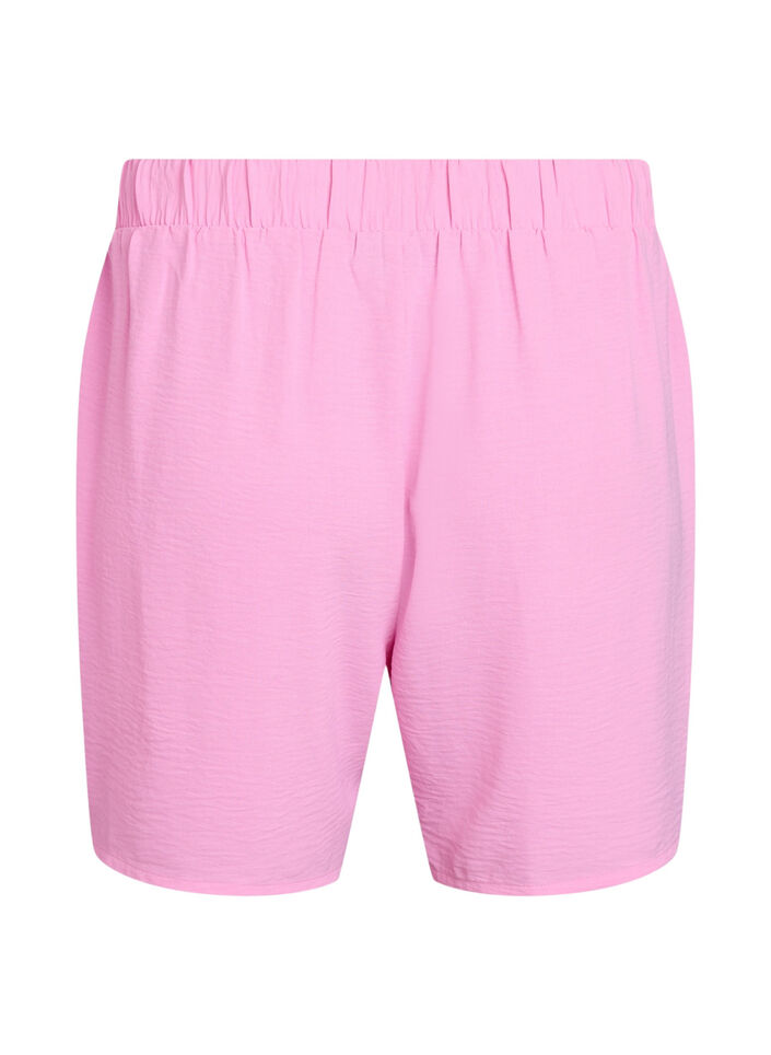 Shorts med lommer og elastisk linning, Rosa, Packshot image number 1