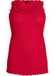 Topp med blondekant, R&oslash;d, Packshot image number 0