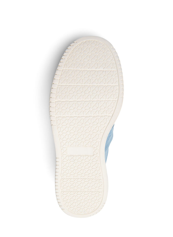 Wide fit - Slip-on med knutedetalj, Blå, Packshot image number 4