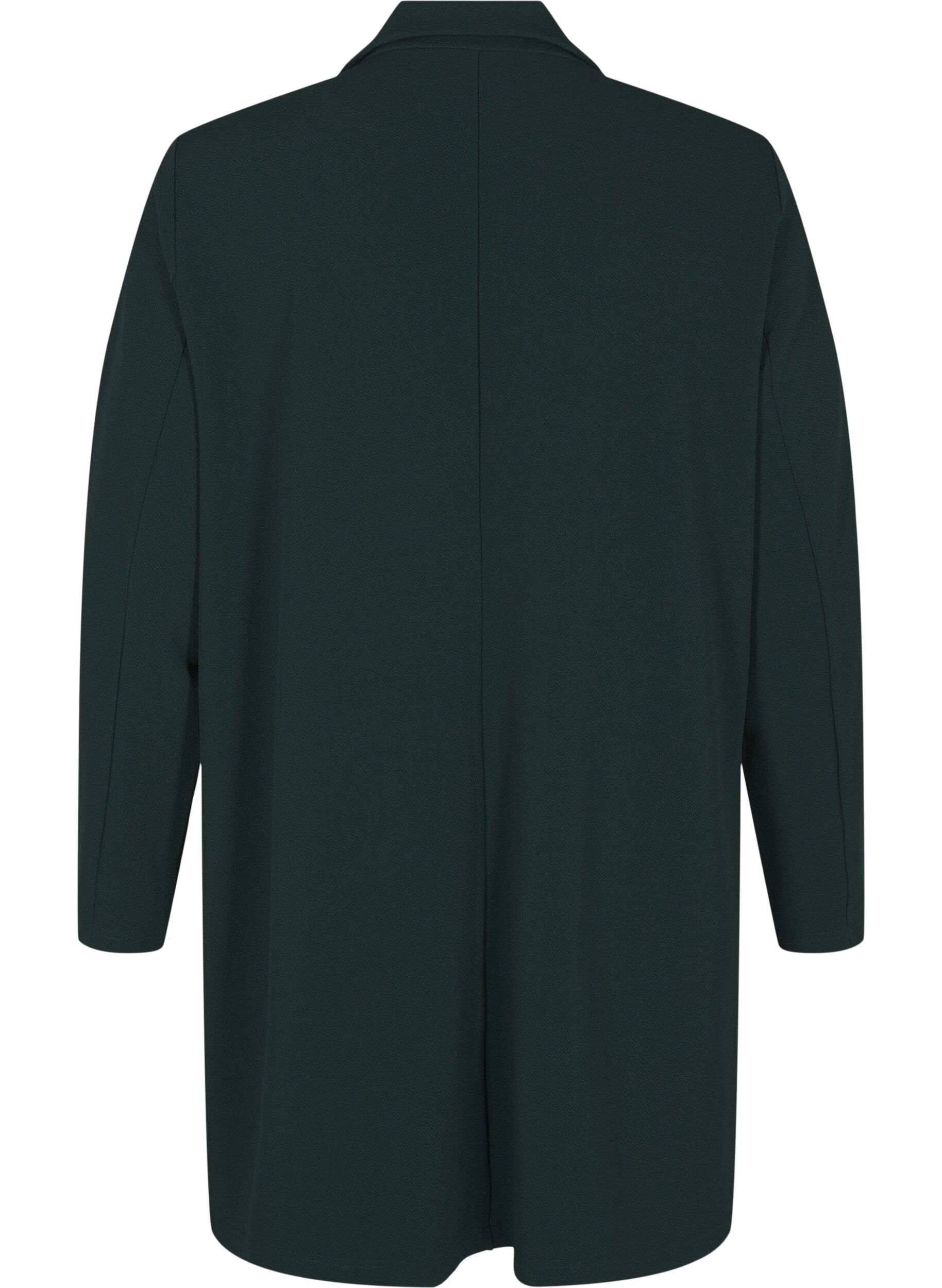 ZizziLang blazer med lommer, Gr&oslash;nn, Packshot image number 1
