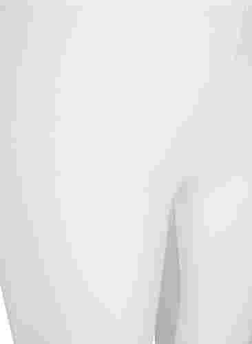 Basisleggings i viskose med 3/4-lengde, Bright White, Packshot image number 2