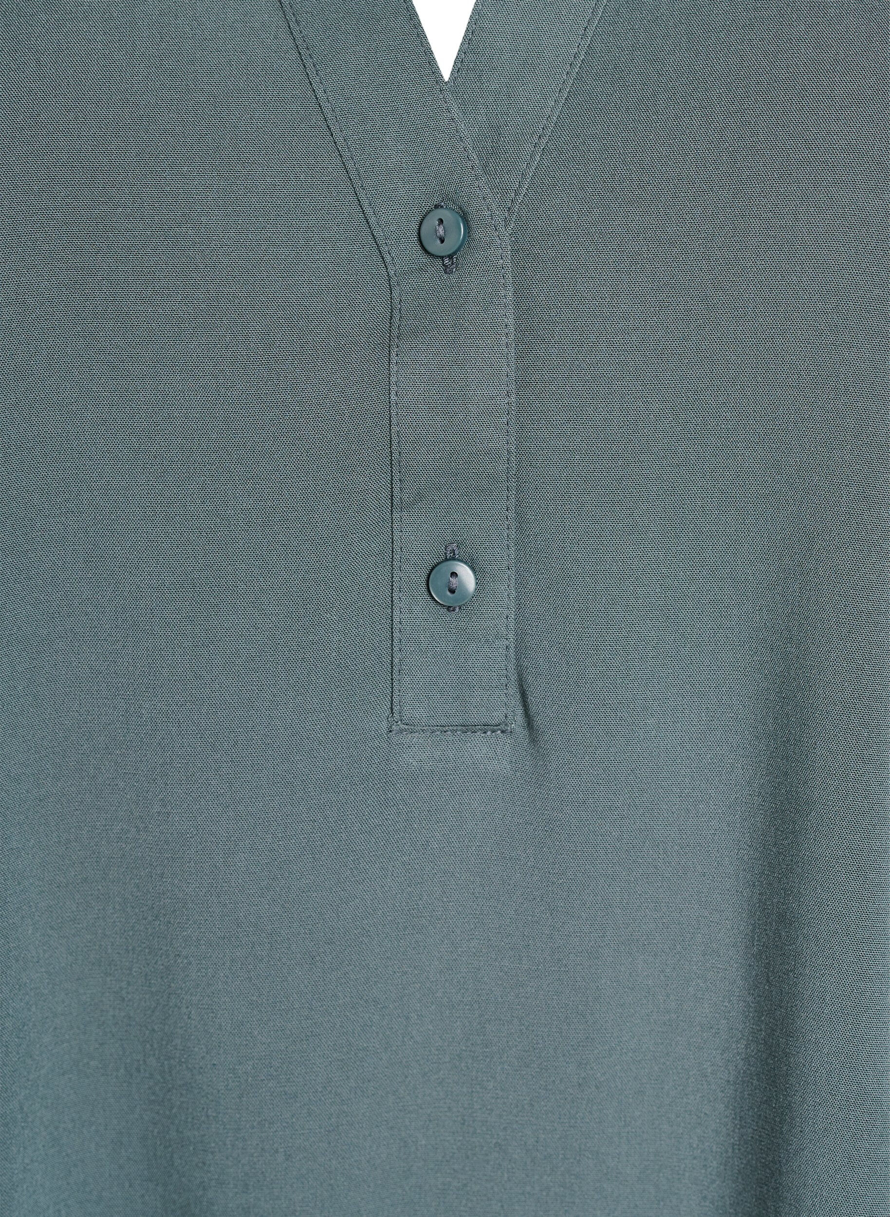 ZizziErmel&oslash;s bluse i viskose, Gr&oslash;nn, Packshot image number 2