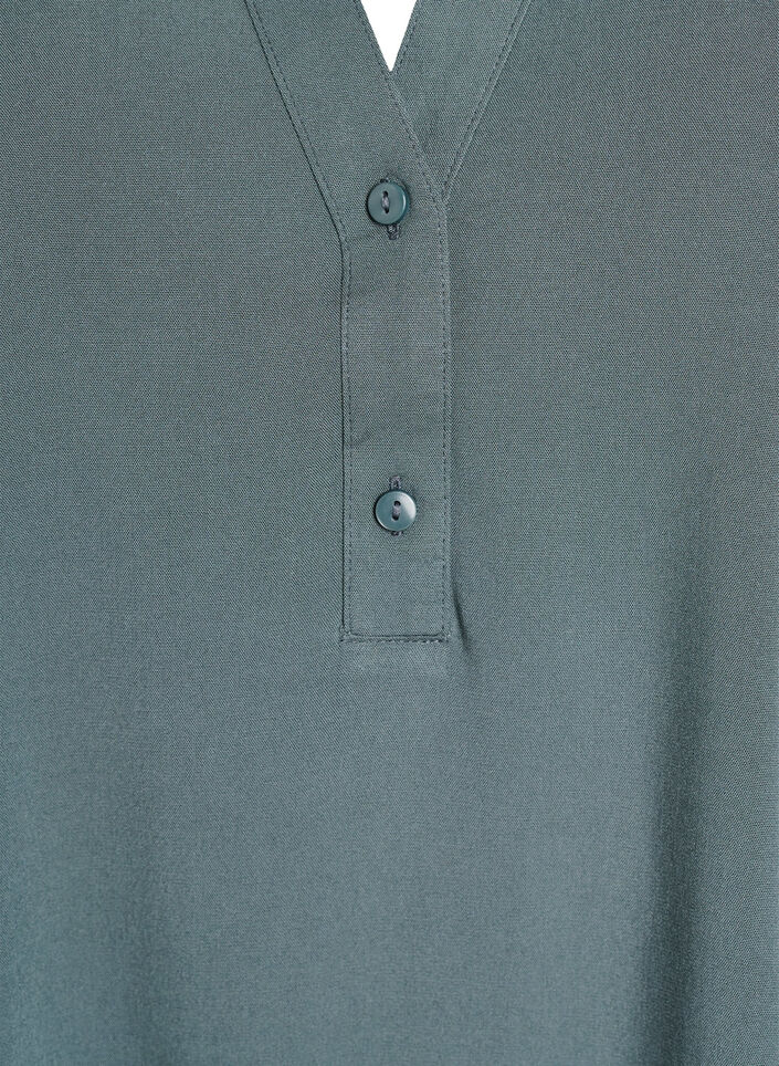 Ermel&oslash;s bluse i viskose, Gr&oslash;nn, Packshot image number 2