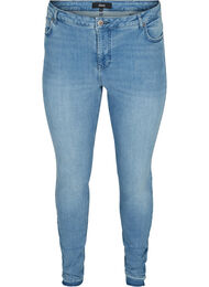 Super slim Amy jeans med høyt liv, Blue denim