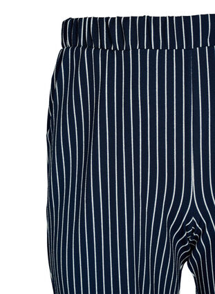 Løse bukser med 7/8 lengde, Navy Blazer Stripe, Packshot image number 2
