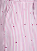 Loose fit nattbukser med striper og hjerter, Rosa, Packshot image number 2