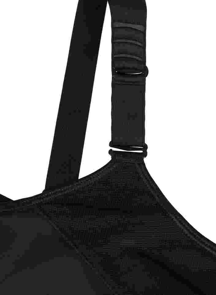CORE, SUPER HIGH, SPORTS BRA - Sports-BH med justerbare skulderstropper, Black, Packshot image number 3