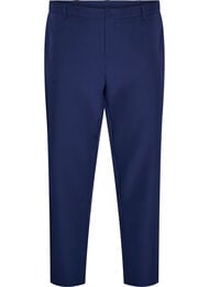 Trousers with pockets and straight legs, Blue
