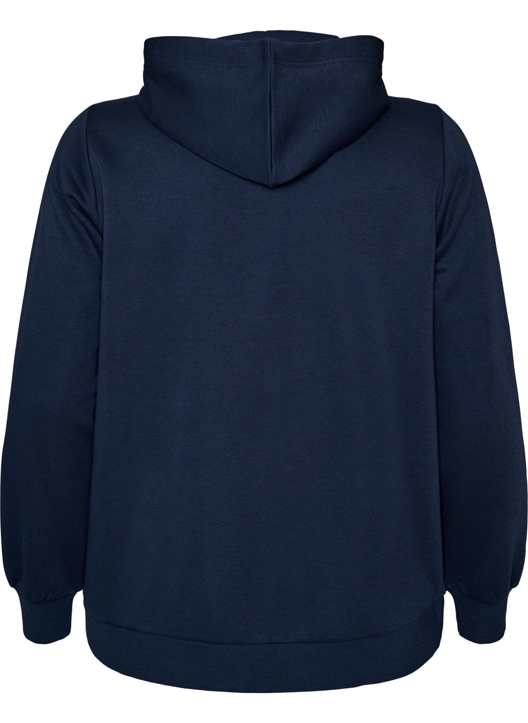 ZizziHettegenser med glidel&aring;s og lommer, Bl&aring;, Packshot image number 1