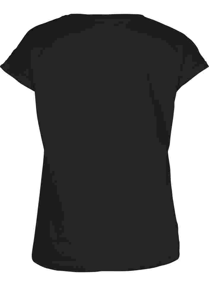 T-skjorte , Black, Packshot image number 1