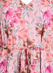 Chiffon maxikjole med V-hals og rysjekant, , Packshot image number 2