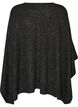 Rund hals strikket poncho, Gr&aring;, Packshot image number 1