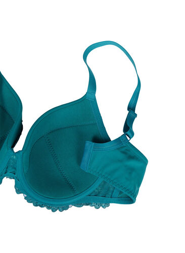 Blonde-BH med bøyle og vattering, Green-Blue Slate, Packshot image number 3