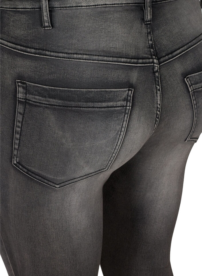 Super slim Amy jeans med h&oslash;yt liv, Dark Grey Denim, Packshot image number 3