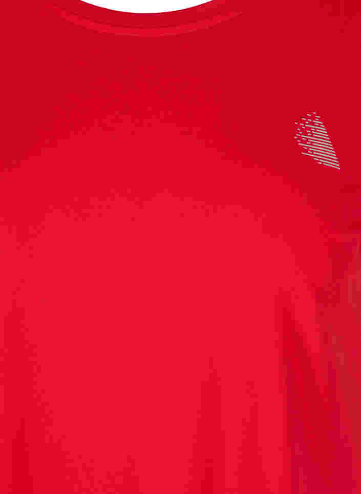 Ensfarget T-skjorte til trening, Haute Red, Packshot image number 2