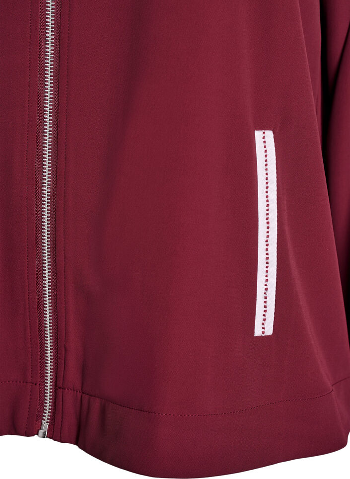 Sporty jakke med glidelås og kule detaljer, T. Port Orch Stripe, Packshot