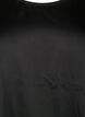 Bluse i sateng med halvlange ermer, Black, Packshot image number 2
