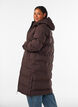 Lang vinterk&aring;pe med hette, Brun, Model image number 2