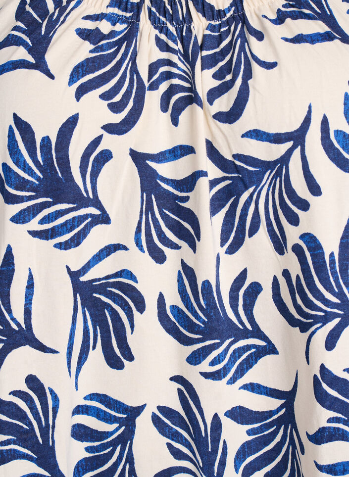 Midi strap dress in organic cotton, Hvit, Packshot image number 2