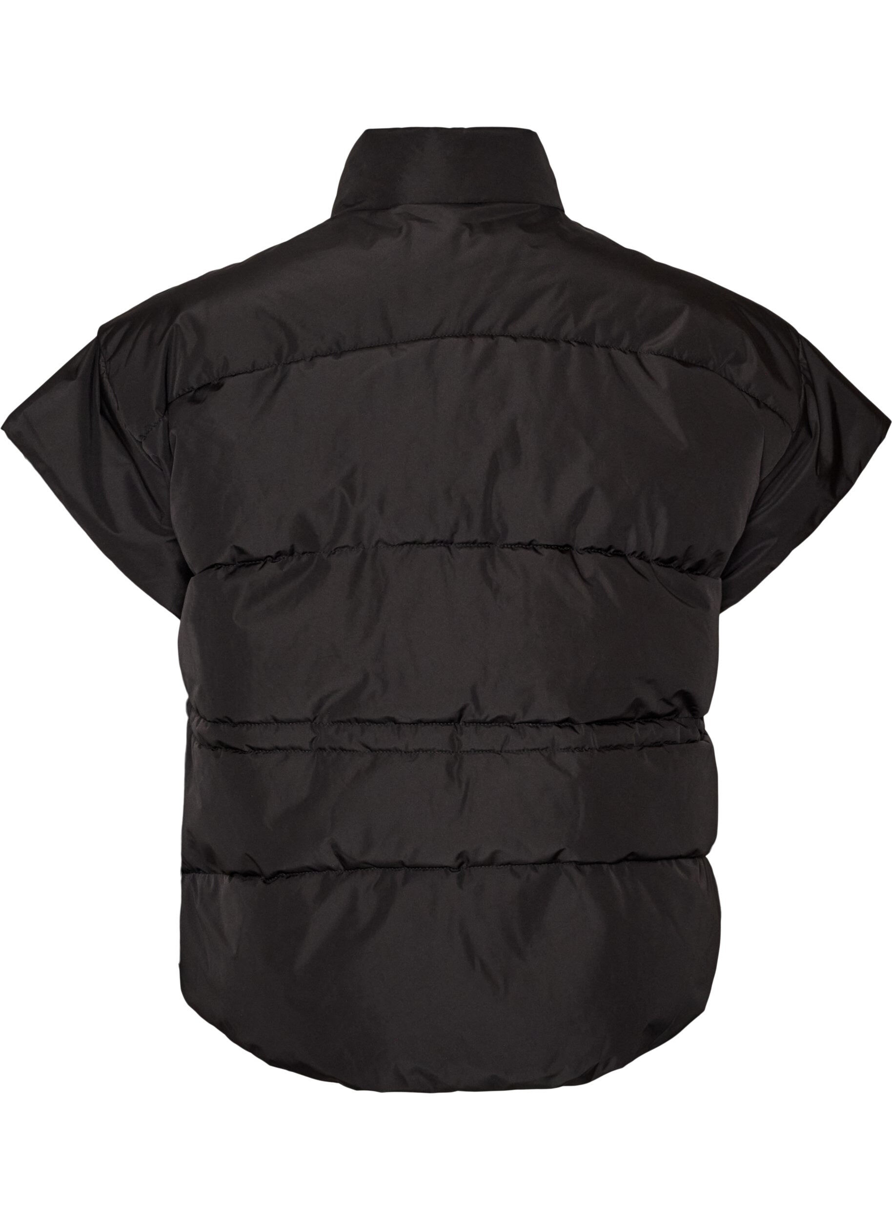 ZizziPuffer vest med justerbar midje, Svart, Packshot image number 1