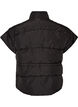 Puffer vest med justerbar midje, Svart, Packshot image number 1