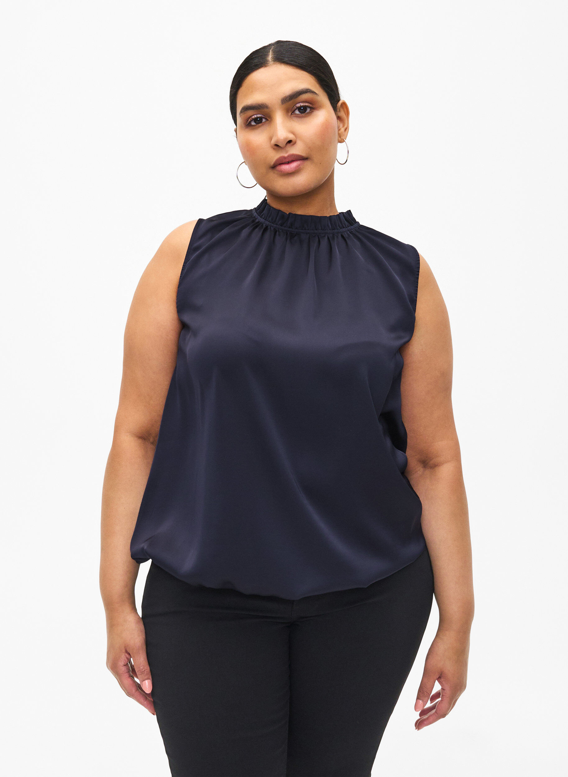 Zizzi Ermel&oslash;s festtopp i sateng, Night Sky, Model image number 0