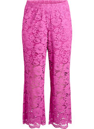 Blonderbukser med høy midje og lommer, Rosa