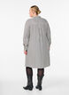 Lang stripet skjorte med knappedetalj bak, Svart, Model image number 2