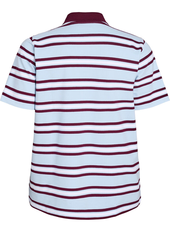 Kortermet poloskjorte, Blå, Packshot image number 1