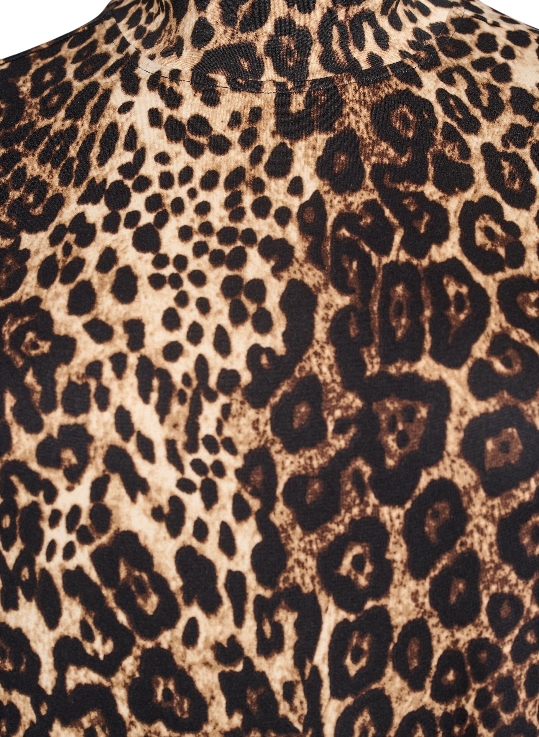 Zizzi FLASH - Kjole med lange ermer og turtleneck, Svart, Packshot image number 2