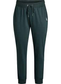 Ledig joggedressbukse med lommer, Grønn Ledig joggedressbukse med lommer