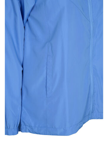 Justerbar kort jakke med hette, Ultramarine, Packshot image number 3