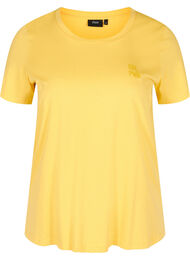Kortermet t-skjorte med print, Mimosa