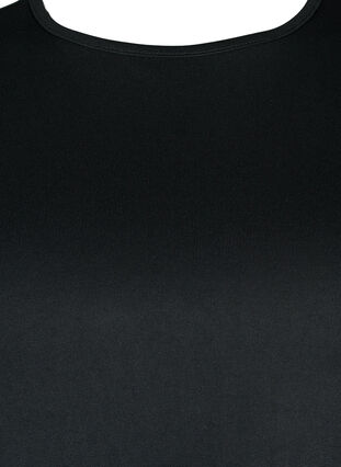Zizzi Kort topp med åpen detalj i siden, Black, Packshot image number 2