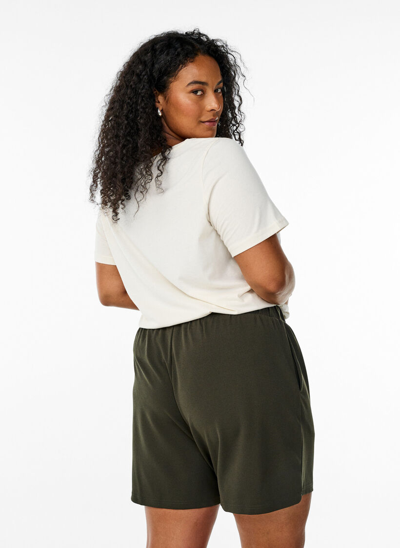 FLASH - Løstsittende shorts med lommer, Grønn, Model image number 1