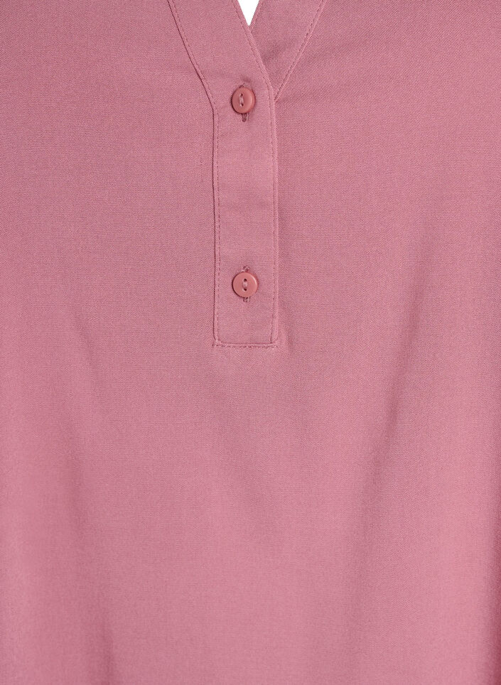 Ermel&oslash;s bluse i viskose, Rosa, Packshot image number 2